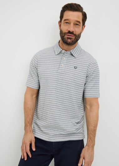 Lincoln Grey Textured Polo Top