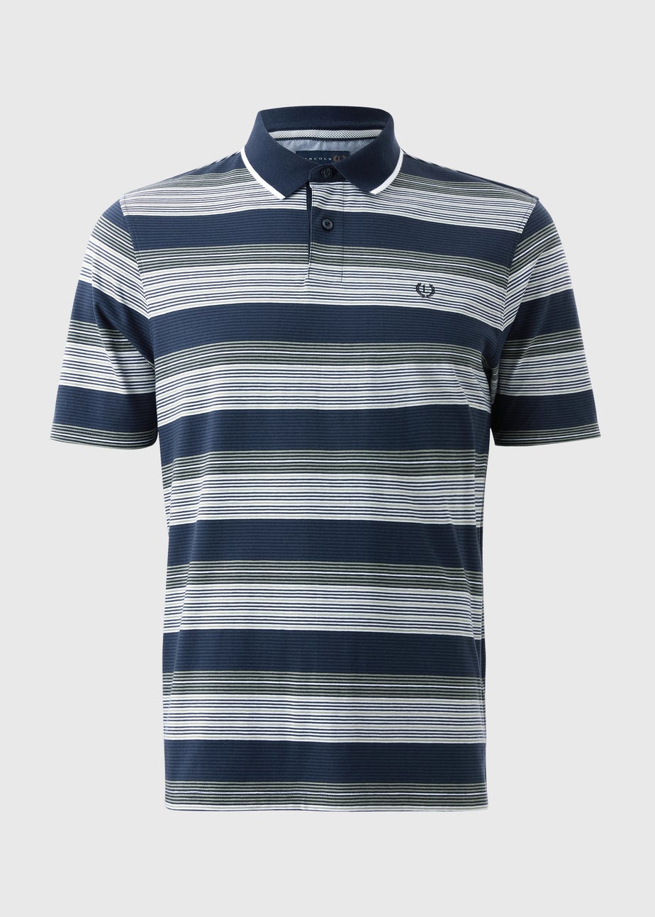 Lincoln Sage Stripe Polo Shirt