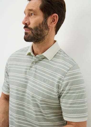 Lincoln Sage Stripe Polo Shirt