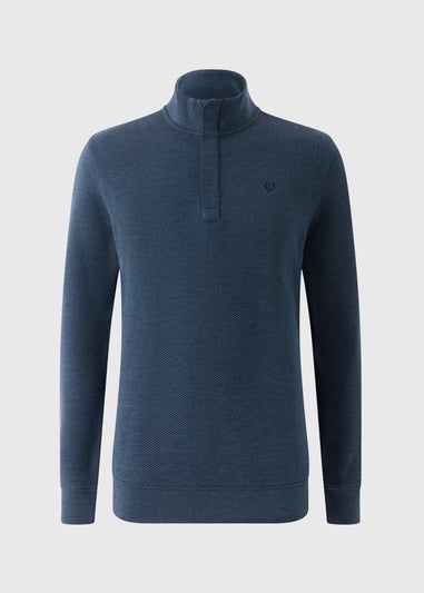 Lincoln Navy 1/4 Zip Sweatshirt