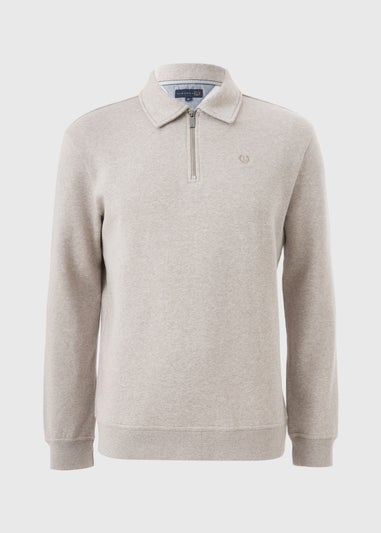 Lincoln Oatmeal Polo Sweatshirt