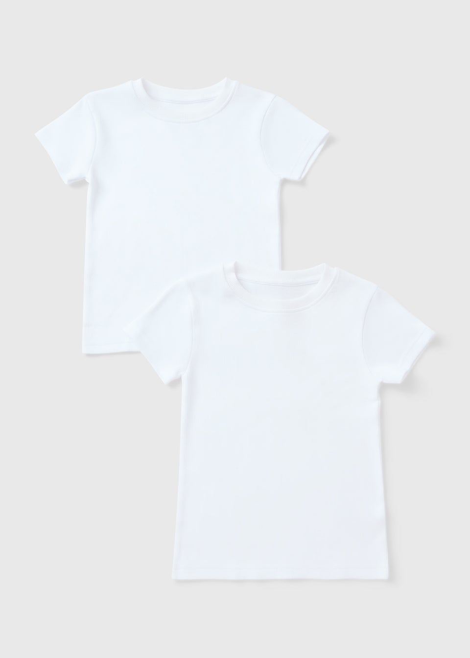 2 Pack Boys White Thermal T-Shirts (2-13yrs)