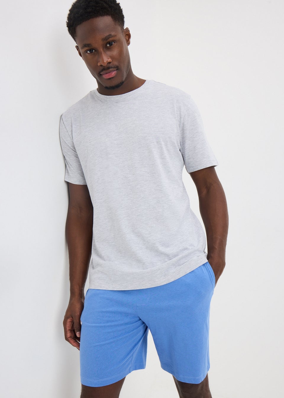 Blue Basic Short Pyjama Set