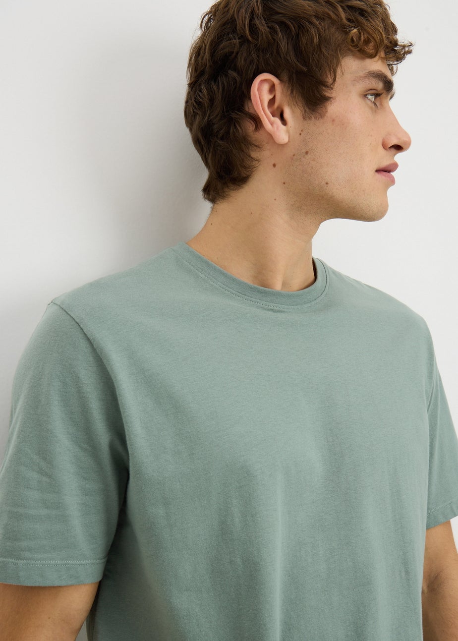 Green Basic Long Sleeve Pyjama Set