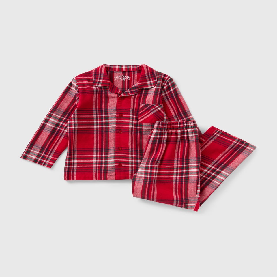Kids Red Check Matching Family Pyjama Set (1-13yrs)