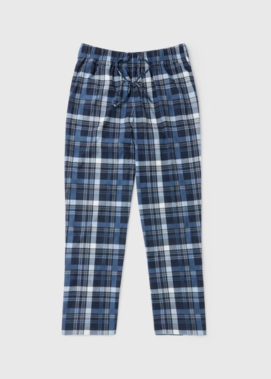 Blue Slinky Fleece Pyjama Bottoms