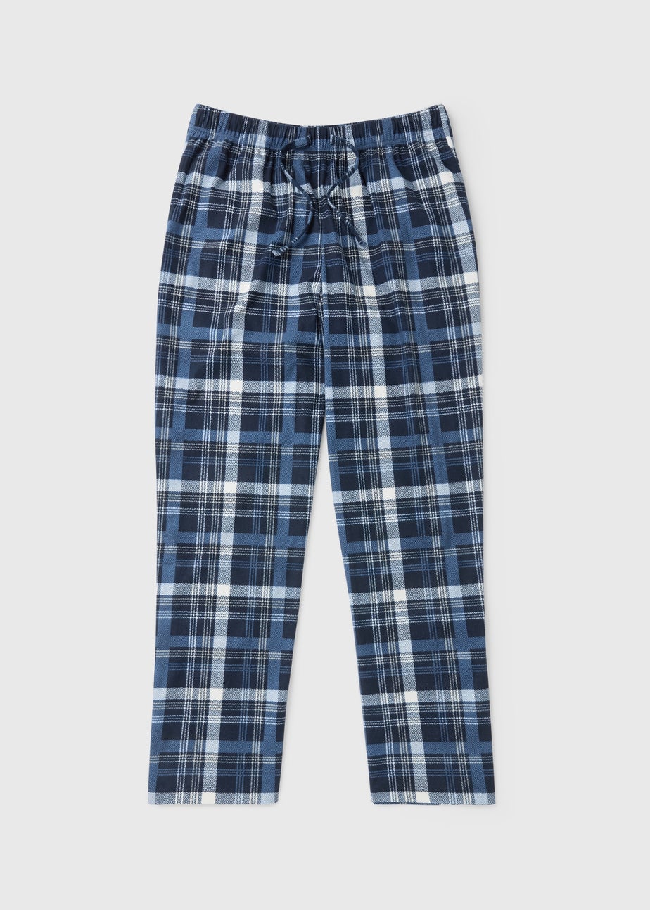 Blue Slinky Fleece Pyjama Bottoms