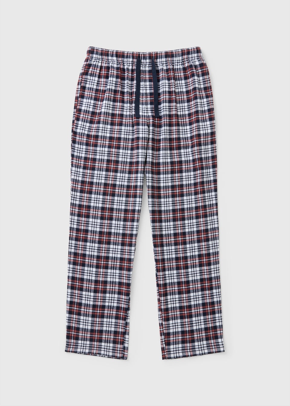 Cream Brushed Woven Check Pyjama Bottoms