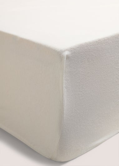 Cream Fitted Bed Sheet