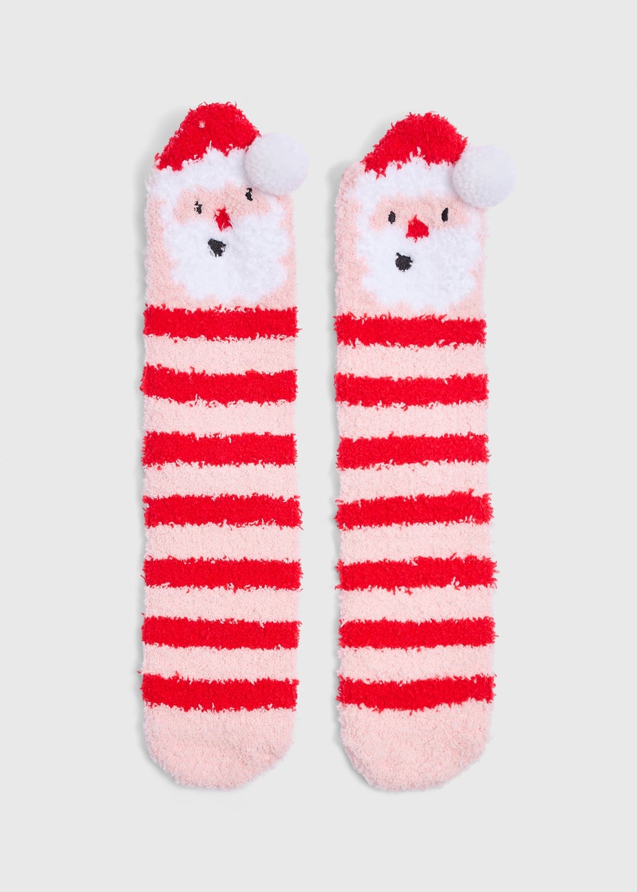 Red Christmas Santa Cosy Socks