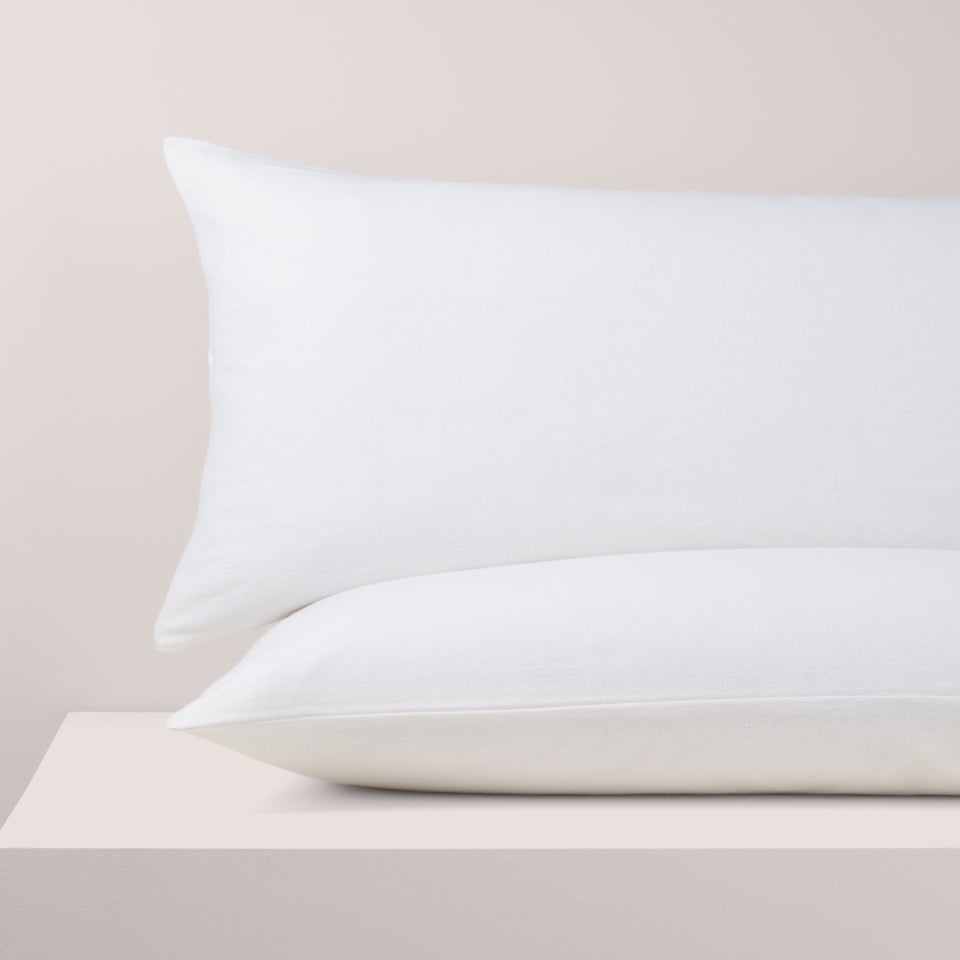 White Brushed Cotton Pillow Cases