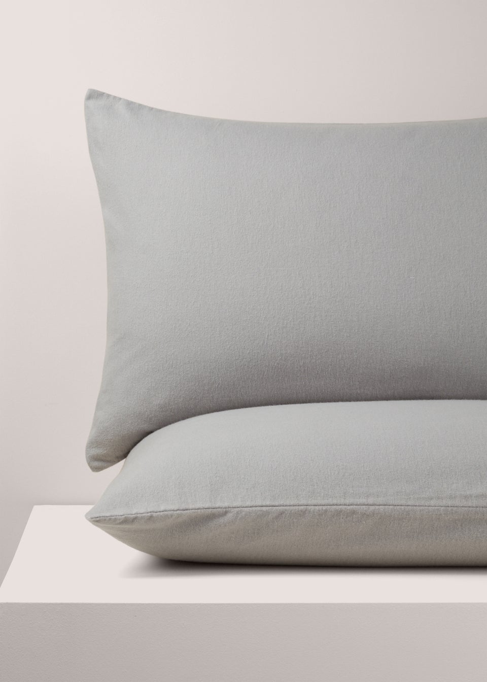 2 Pack Grey Cotton Pillowcase