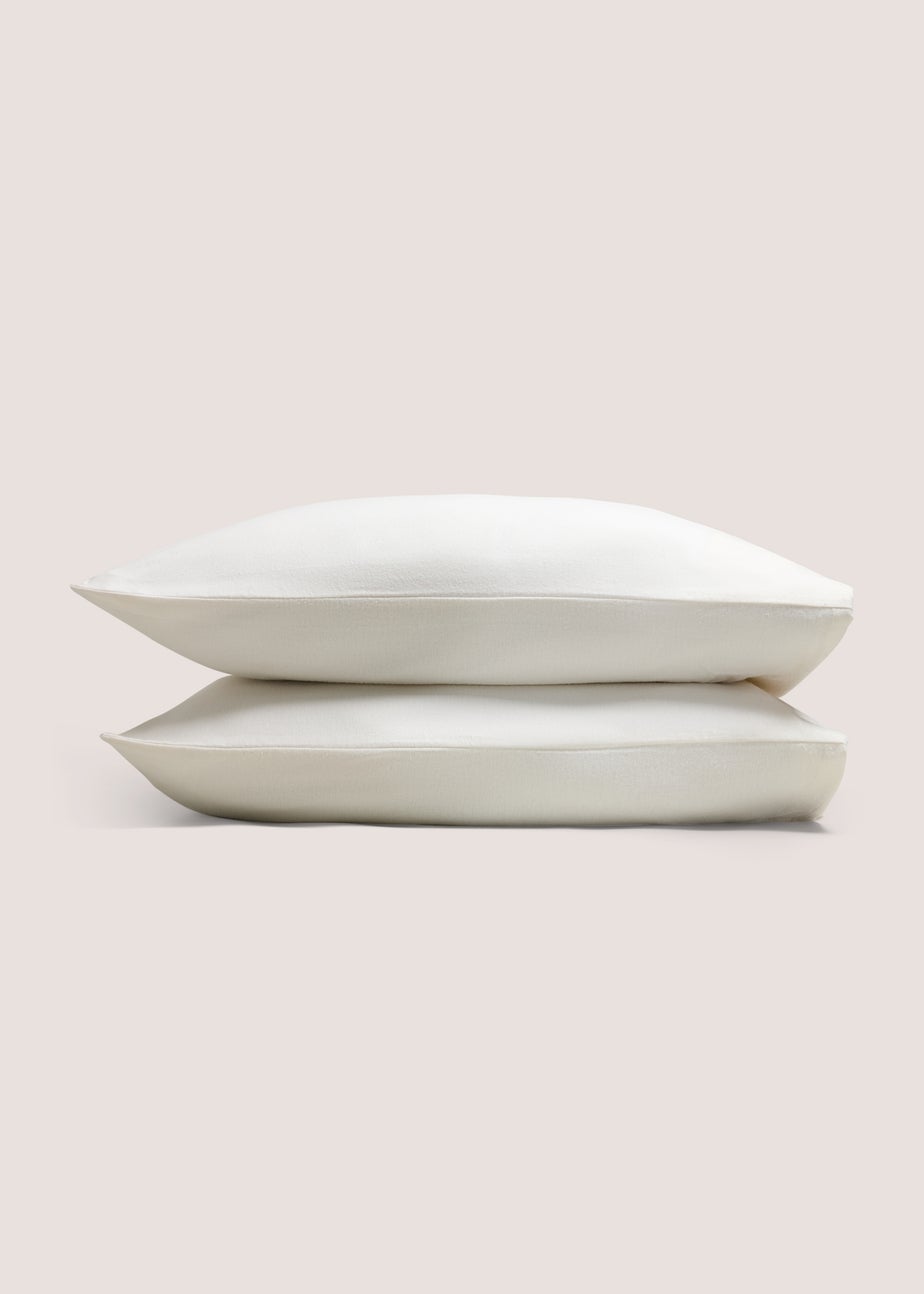 2 Pack Cream Cotton Pillowcase