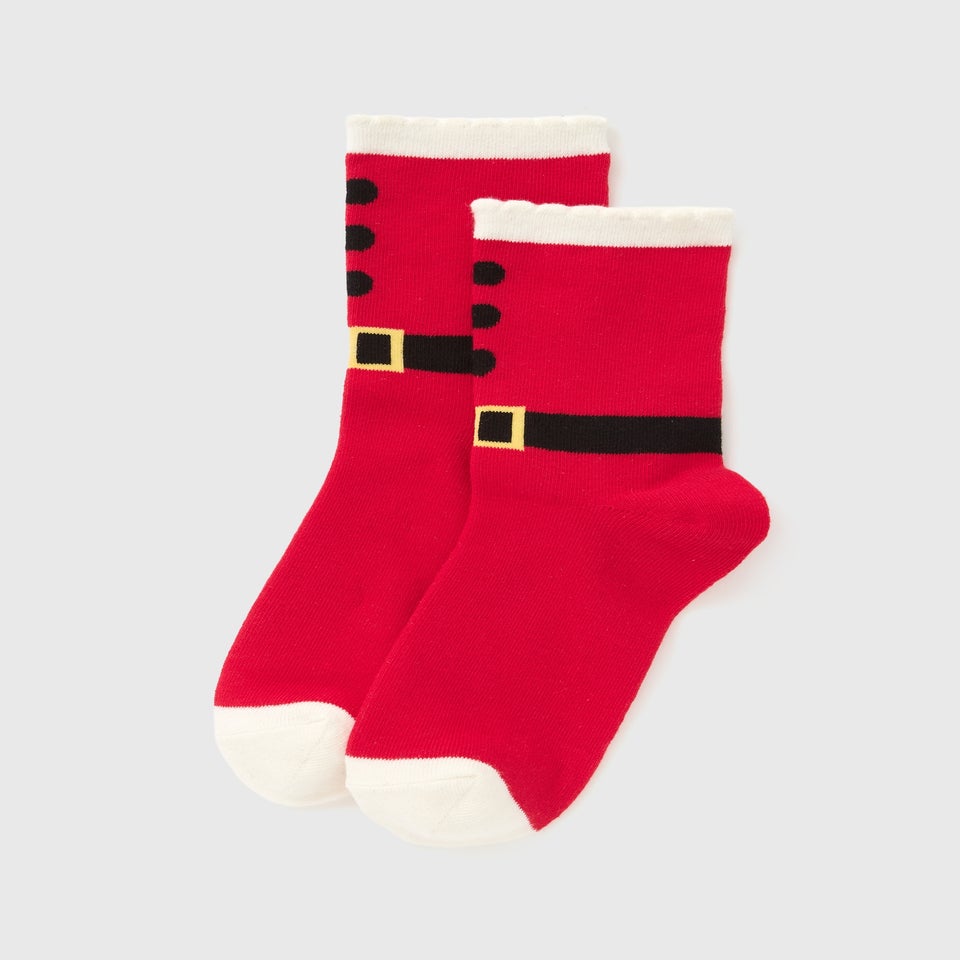 Red Santa Socks