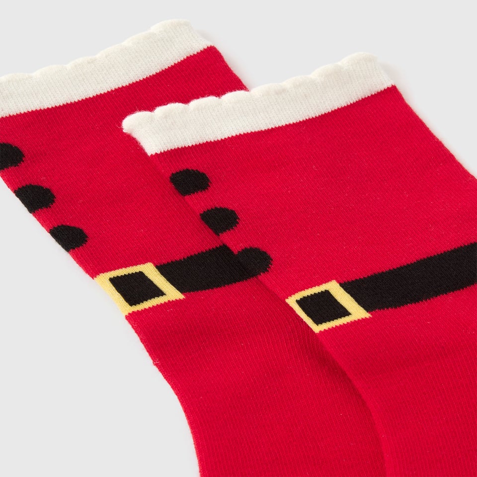 Red Santa Socks