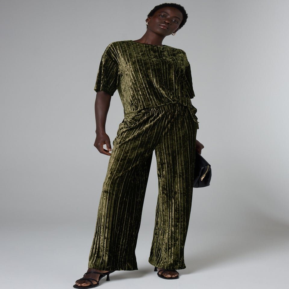 Et Vous Green Co Ord Trousers