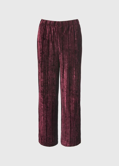 Et Vous Burgundy Velvet Co-Ord Trousers