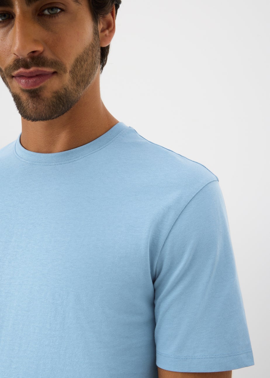 Blue Essential Crew Neck T-Shirt