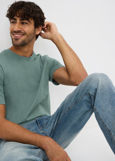 Green Esssential Crew T-Shirt