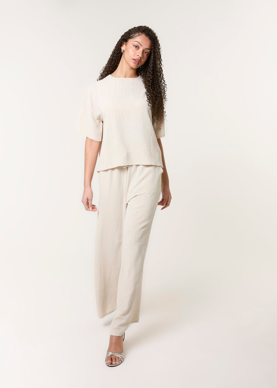 Blue Vanilla Stone Sparkle 2 Piece Set