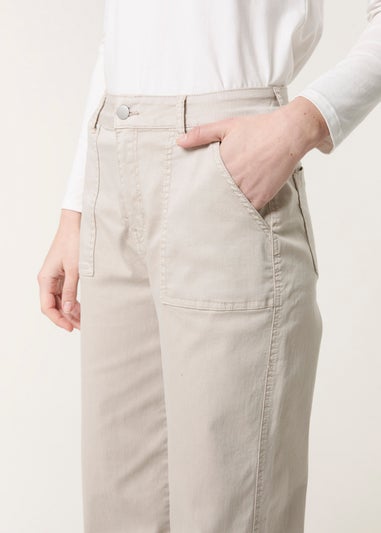 Blue Vanilla Sand Wide Leg Pocket Trouser