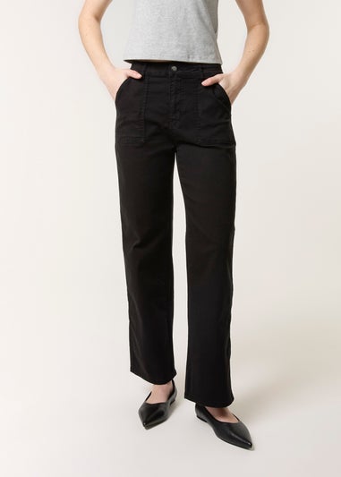 Blue Vanilla Black Wide Leg Pocket Trouser