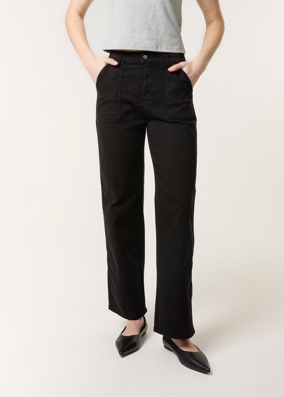 Blue Vanilla Black Wide Leg Pocket Trouser
