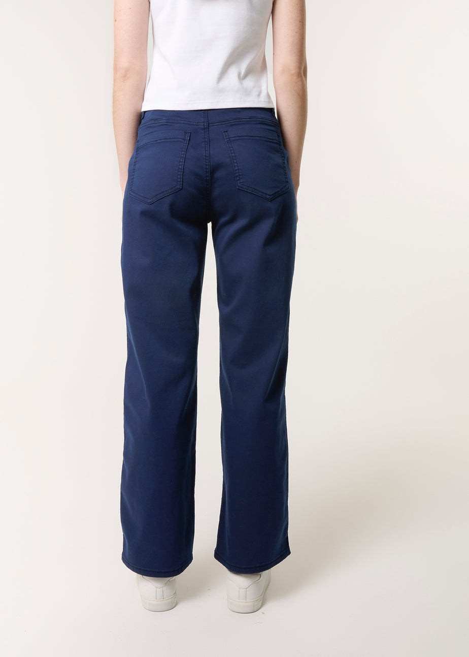 Blue Vanilla Navy Wide Leg Pocket Trouser