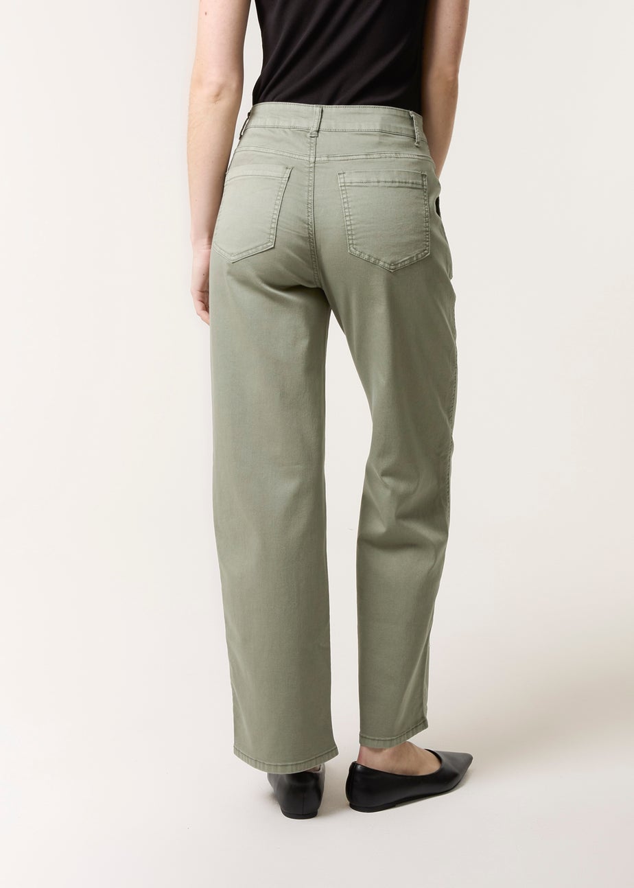 Blue Vanilla Khaki Wide Leg Pocket Trouser