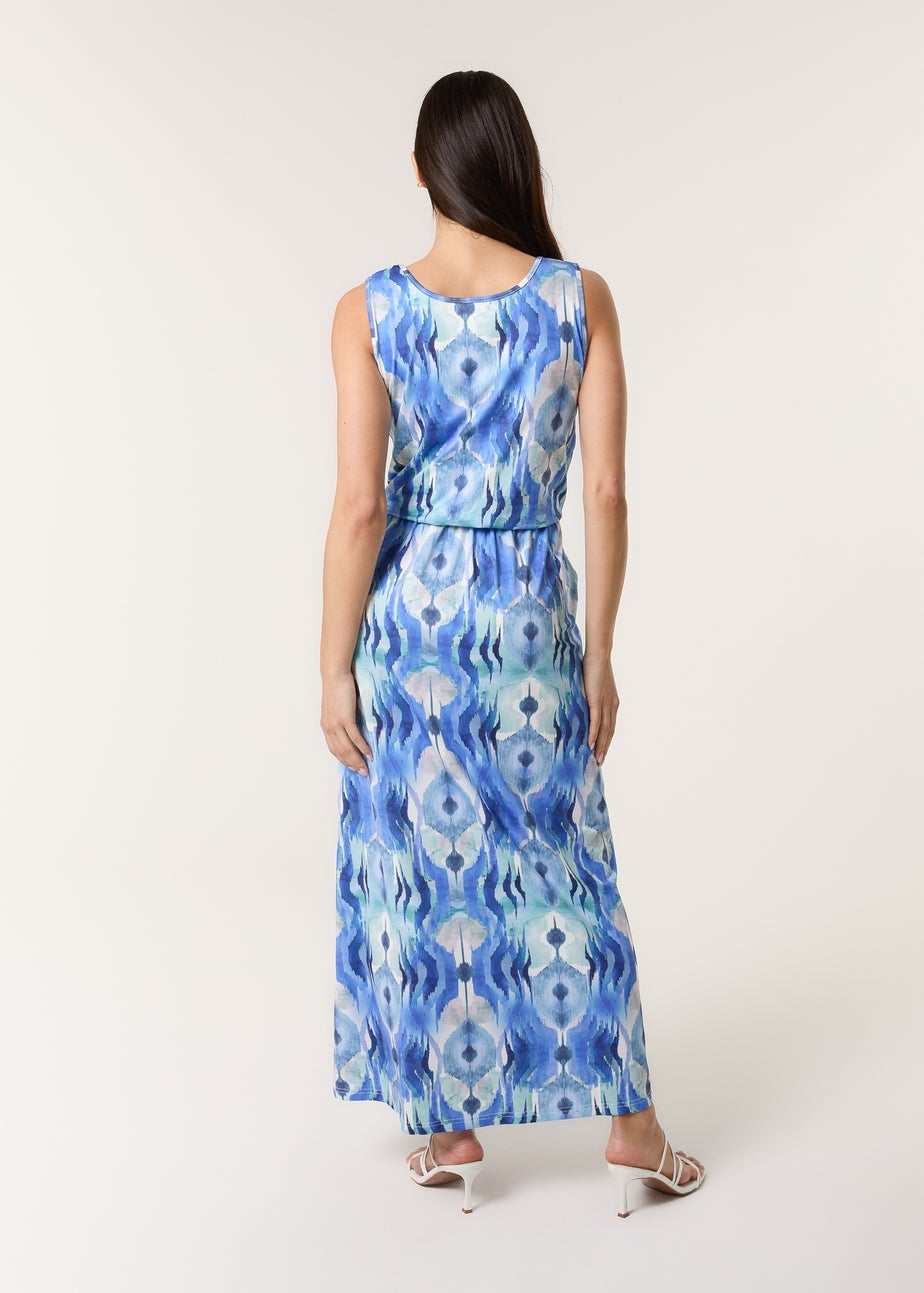 Blue Vanilla Blue Bubble Hem Maxi Dress