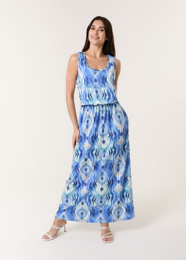 Blue Vanilla Blue Bubble Hem Maxi Dress