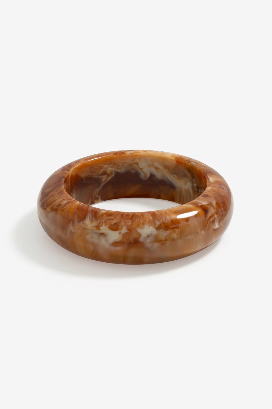 Jon Richard Brown Marbled Resin Bangle