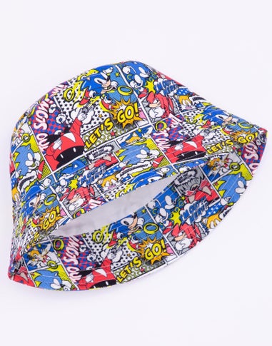 Sonic the Hedgehog Multi Comic Book Bucket Hat
