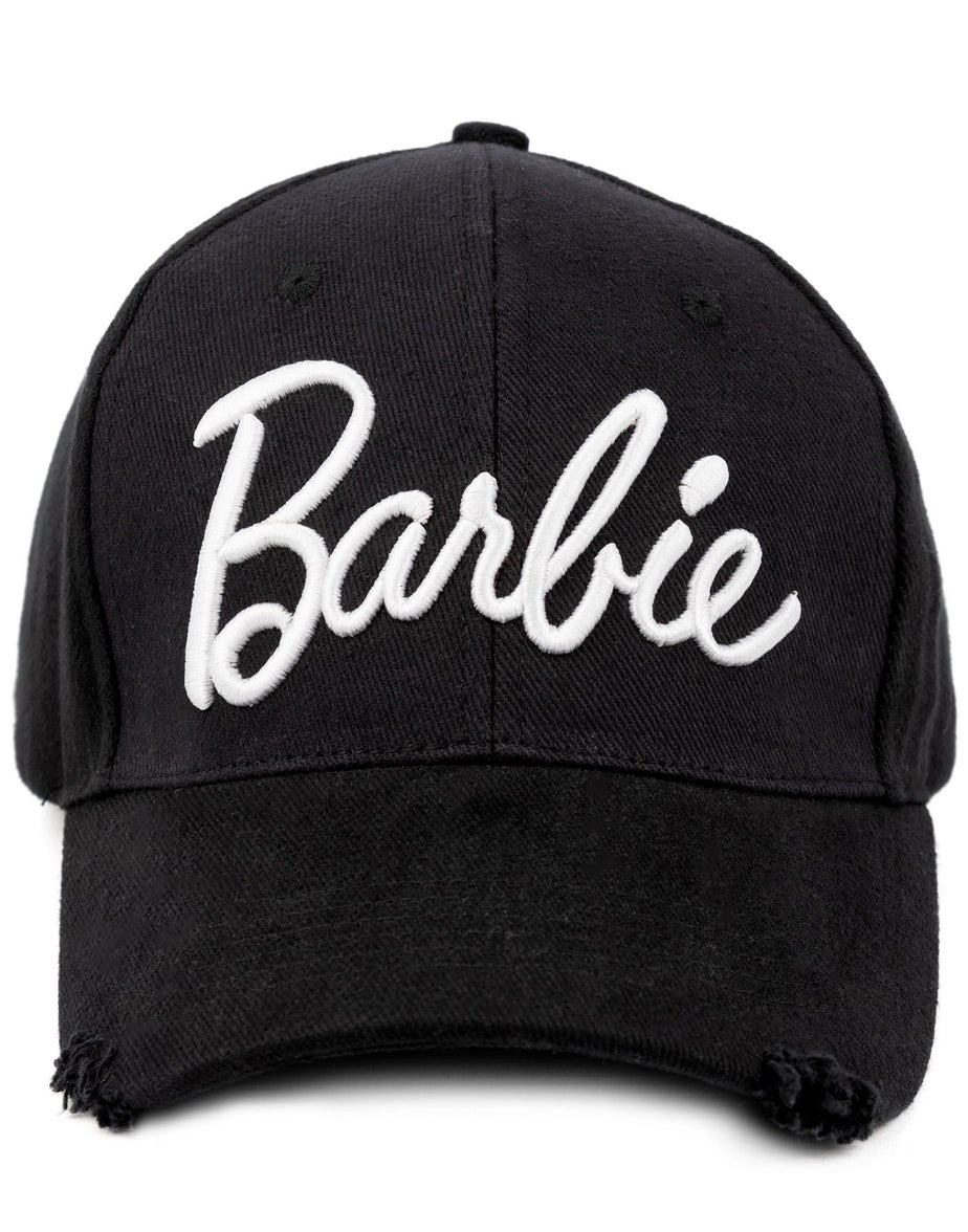 Vanilla Underground Barbie Black Logo Adjustable Curved Peak Baseball Cap