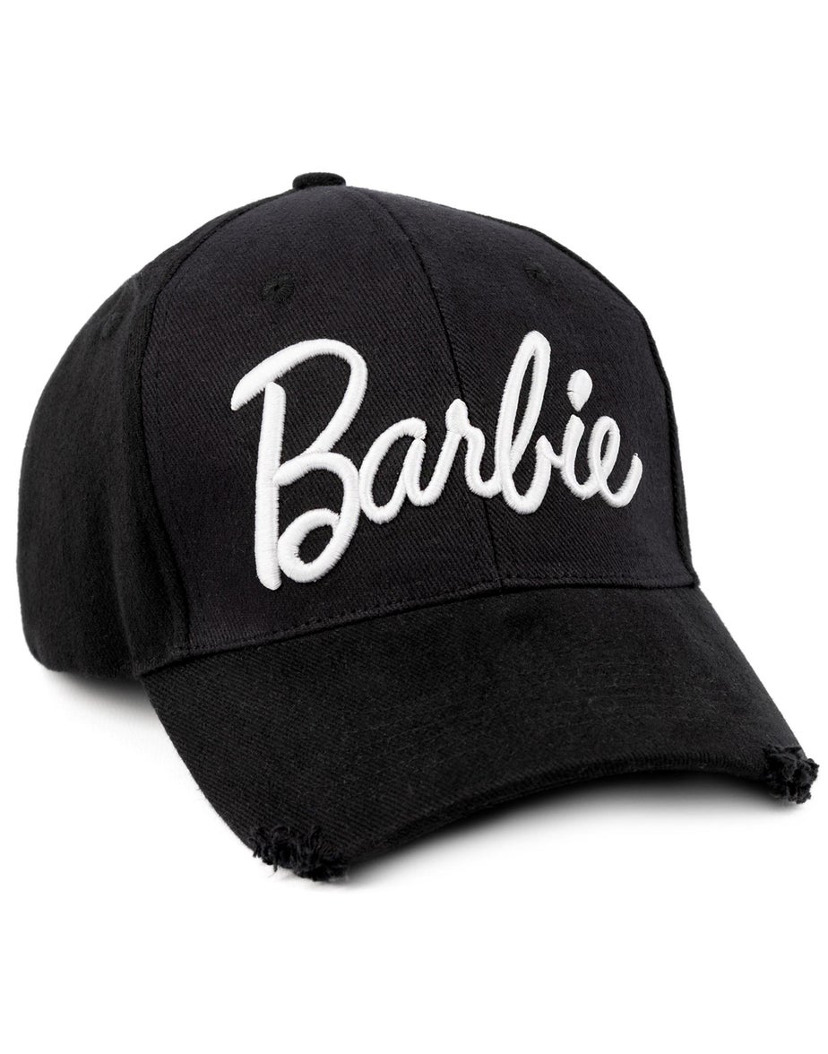 Vanilla Underground Barbie Black Logo Adjustable Curved Peak Baseball Cap