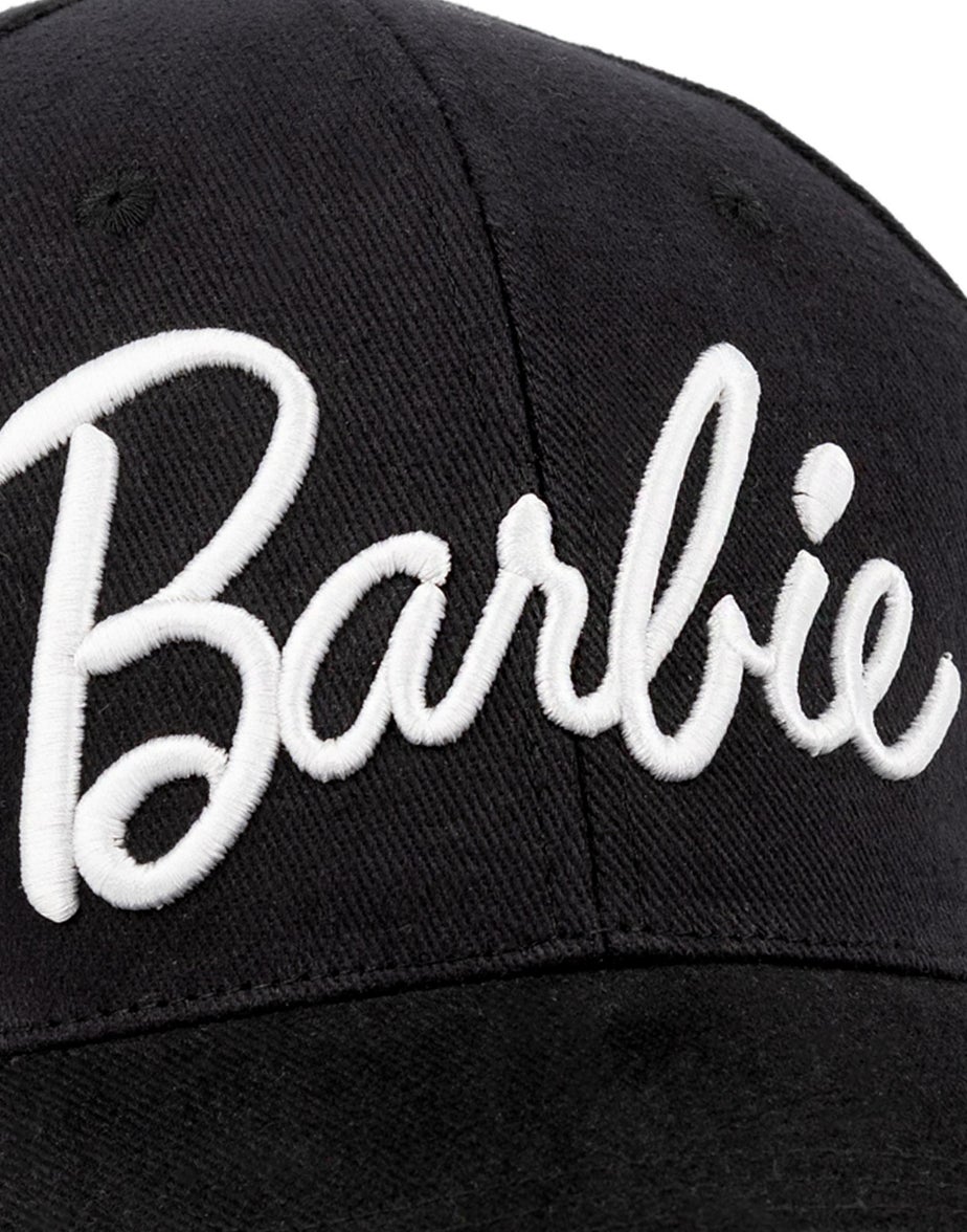 Vanilla Underground Barbie Black Logo Adjustable Curved Peak Baseball Cap