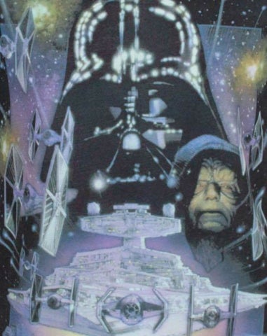 Star Wars White Darth Vader Empire Strikes Back T Shirt