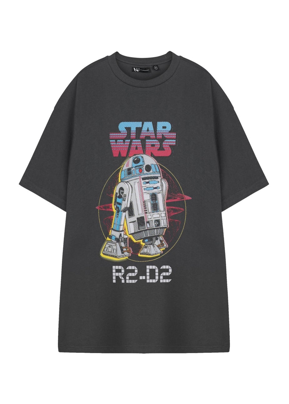 Star Wars Charcoal R2D2 T Shirt