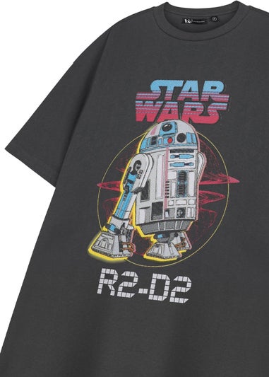 Star Wars Charcoal R2D2 T Shirt