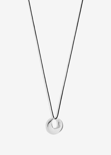 Simply Silver Sterling Silver 925 Cord Open Pendant
