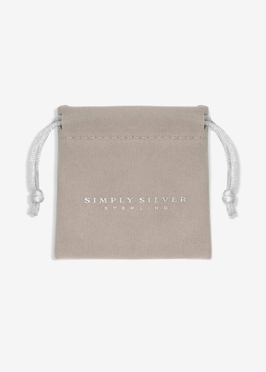 Simply Silver Sterling Silver 925 Cord Open Pendant