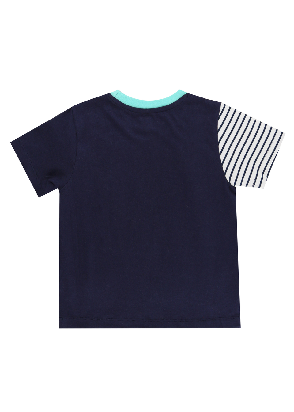Lilly & Sid Navy Octopus Applique T Shirt (0-7 Years)
