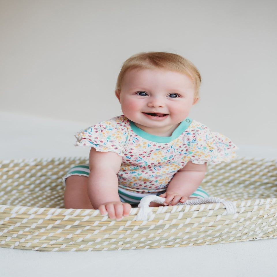 Lilly & Sid Multi Mini Floral Print Top & Short Set (0- 24 Months)