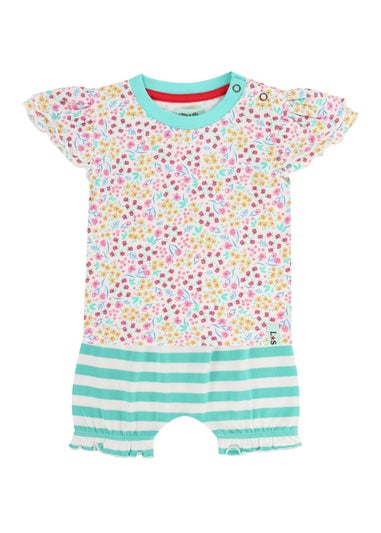 Lilly & Sid Multi Mini Floral Print Top & Short Set (0- 24 Months)
