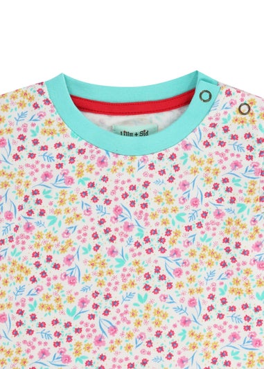 Lilly & Sid Multi Mini Floral Print Top & Short Set (0- 24 Months)
