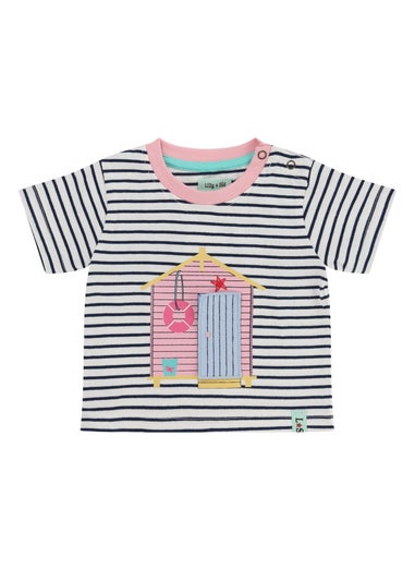 Lilly & Sid Multi Lilly At The Beach Print Top & Short Set (0- 24 Months)