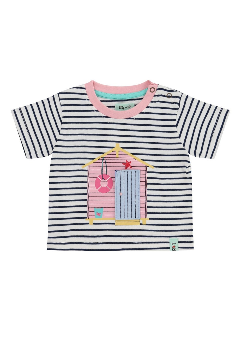 Lilly & Sid Multi Lilly At The Beach Print Top & Short Set (0- 24 Months)