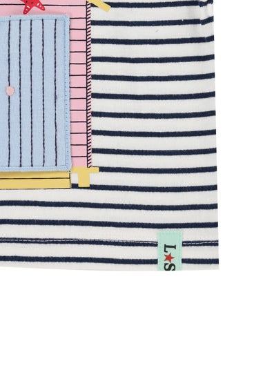 Lilly & Sid Multi Lilly At The Beach Print Top & Short Set (0- 24 Months)