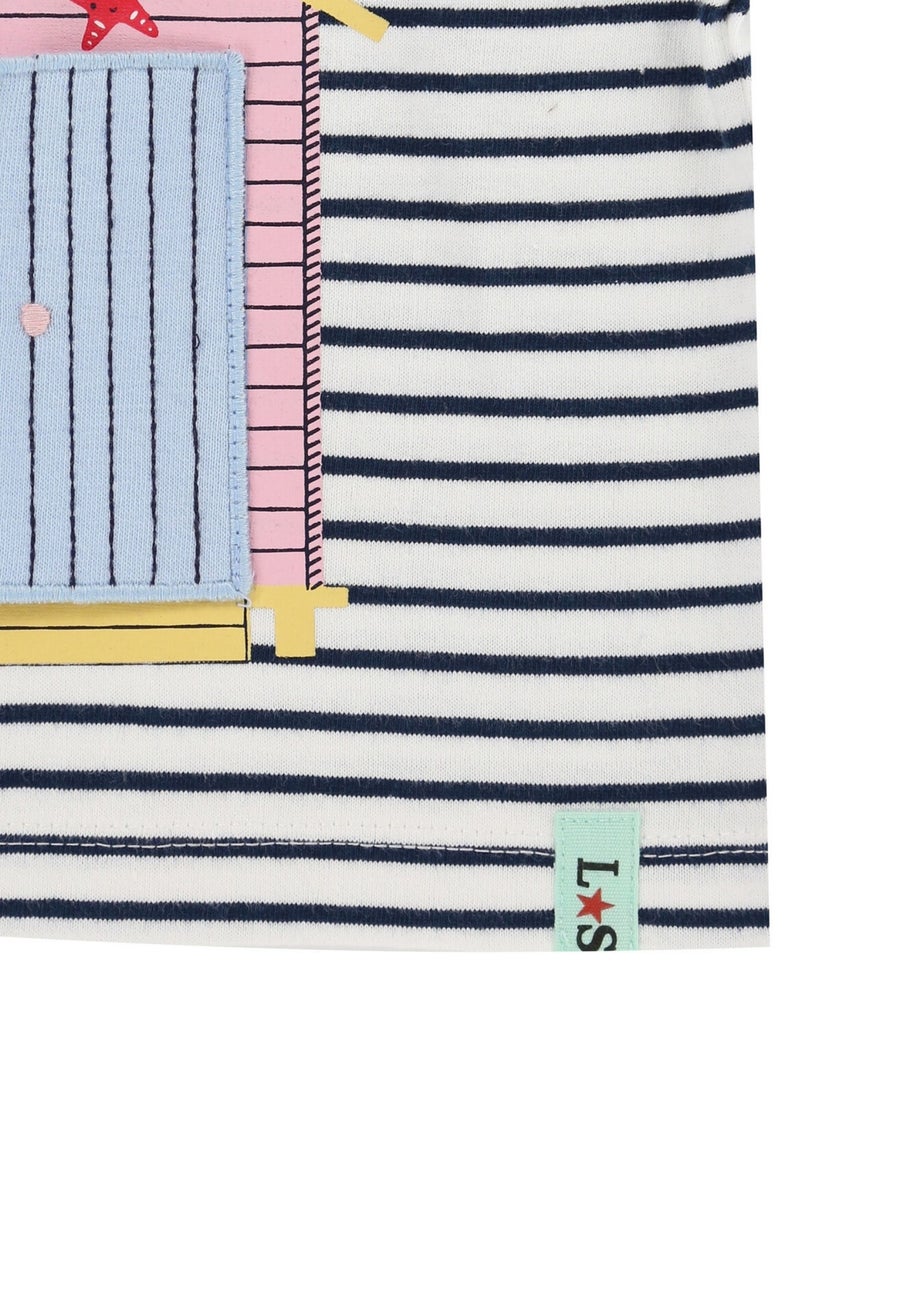 Lilly & Sid Multi Lilly At The Beach Print Top & Short Set (0- 24 Months)