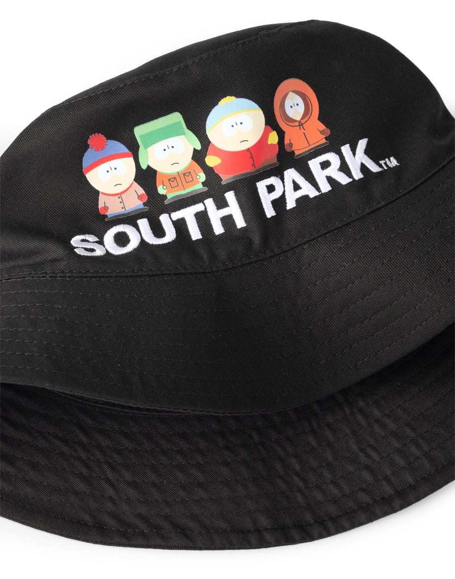 Vanilla Underground South Park Black Character Line Up Bucket Hat